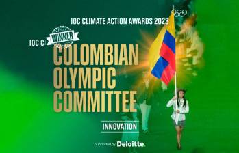 Comité Olímpico Colombiano fue uno de los ganadores de los Premios a la Acción Climática. FOTO X (ANTERIORMENTE TWITTER) @Deloitte
