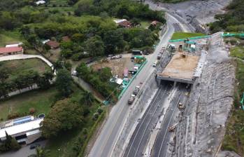 Así fueron las obras del túnel falso. Foto: cortesía.