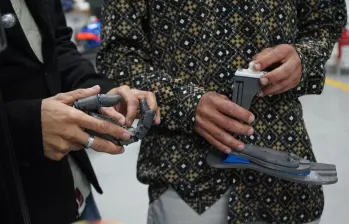 Así se ve el novedoso prototipo de impresión 3D creado por los egresados del ITM en la capital antioqueña. FOTO: Cortesía Alcaldía de Medellín