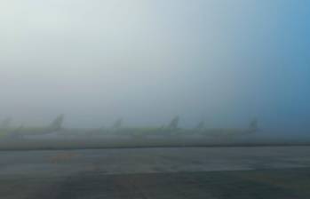 El aterrizaje y despegue de las aeronaves en el aeropuerto José María Córdova tiene restricciones por el mal clima. FOTO: CORTESÍA AIRPLAN