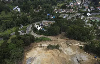 Descripción: Desde el fin de semana reabrirán la vía Los Balsos, en El Poblado, que estuvo cerrada desde mayo por deslizamiento. Fecha de evento: 21/07/2025. Foto: Manuel Saldarriaga Quintero.