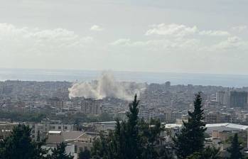 Ataques israelíes en Beirut, la capital del Líbano. Foto: X @AlmudenaAriza