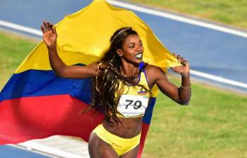 La atleta colombiana le entregó dos medallas olímpicas al país en Londres-2012 y Río-2016. FOTO ARCHIVO AFP