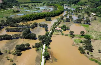 Veredas de Donmatías y Santa Rosa de Osos estuvieron durante casi dos semanas con este panorama. FOTO: MANUEL SALDARRIAGA