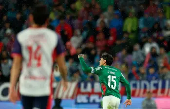 Gustavo Gómez, autor del gol con el que Palmeiras eliminó a Cerro Porteño. FOTO: X SEPalmeiras