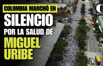 Colombia marchó en silencio por la salud de Miguel Uribe Turbay y en rechazo a la violencia