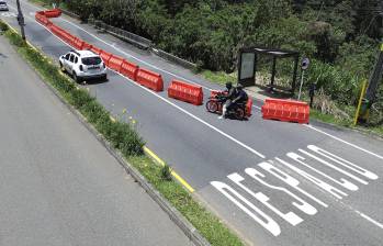 Imagen de referencia de las obras en el sector Chuscalito de Las Palmas. Foto: Manuel Saldarriaga Quintero.