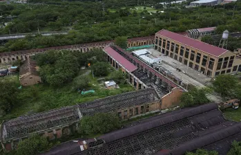 Obras en el Parque de Artes y Oficios de Bello, más conocido como el PAO en 2025. Foto: Manuel Saldarriaga Quintero