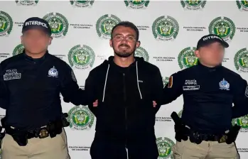 Arian Lluka, oriundo de Kosovo, estuvo en cuatro ciudades colombianas con una identidad falsa de Serbia. FOTO: CORTESÍA DE LA POLICÍA.