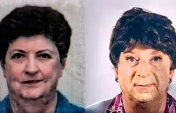 La mujer (izquierda) habría muerto en 2022. El hombre (derecha) ocultó por años la información. Foto: Redes de Questura de Mantua