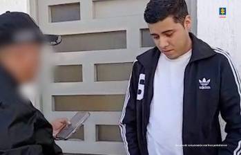 Un juez le impuso medida de aseguramiento en cárcel a Óscar Santiago Gómez Leal, presunto feminicida de su novia Laura Blanco en Bogotá. FOTO: FISCALÍA