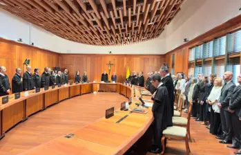 Ceremonia solemne en la Corte Suprema de Justicia. FOTO: Colprensa.