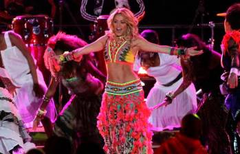 Imagen de Shakira durante su presentación en el Mundial de Sudáfrica en el año 2010, Mundial en el que la canción Waka Waka fue el himno oficial. FOTO: Cortesía 