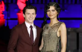 Estos son Tom Holland y Zendaya en el estreno de Spider-Man: Brand New Day en Roma, Italia. FOTO: Getty.