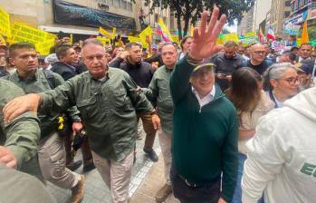 El presidente Gustavo Petro durante las marchas de este 1 de mayo en Bogotá. Foto: Presidencia