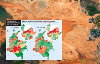 El departamento ha perdido en los últimos 20 años más de 500.000 hectáreas de bosque, poco más de cuatro veces el tamaño del Valle de Aburrá. FOTO: MANUEL SALDARRIAGA