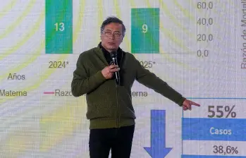 El presidente Gustavo Petro en la alocución presidencial del 27 de agosto. FOTO: PRESIDENCIA DE COLOMBIA. 