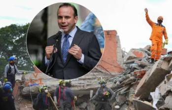 El alcalde Alejandro Eder confirmó el inicio del siguiente paso: la remoción de escombros. Foto: Getty y Colprensa. 