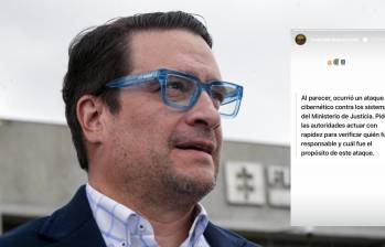 El ministro designado pidió que se inicien las investigaciones para confirmar cuáles fueron las razones del ataque. Foto: Colprensa/ Redes sociales. 