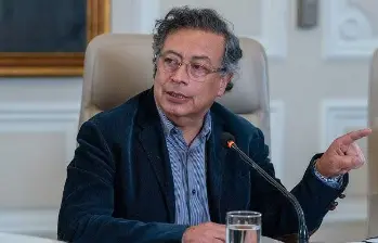 Petro aseguró que acudirá a las vías diplomáticas para solucionar el problema. Foto: Colprensa.