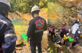 Bomberos encontraron el cuerpo sin vida del joven. FOTO: REDES SOCIALES
