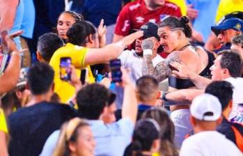  Hinchas colombianos y jugadores uruguayos se fueron a los golpes tras un partido de la Copa América 2024. Foto: captura de pantalla 