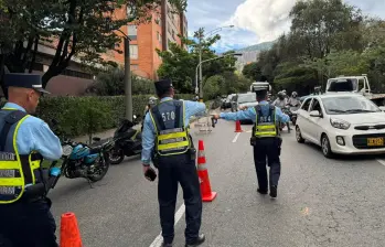 Operativos de control de tránsito realizados por la secretaría de Movilidad de Medellín. FOTO: ALCALDÍA DE MEDELLÍN
