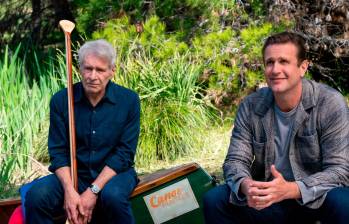 Harrison Ford y Jason Segel, los protagonistas de Shrinking, Terapia sin filtro. FOTO: Cortesía Apple TV
