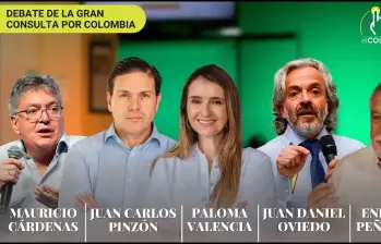 Mauricio Cárdenas, Juan Carlos Pinzón, Paloma Valencia, Juan Daniel Oviedo y Enrique Peñalosa.