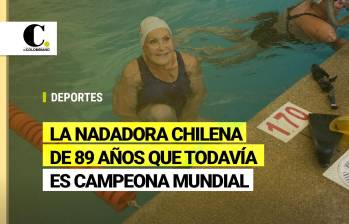 A sus 89 años fue campeona mundial en natación