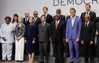 El gobernante socialista español congregó en Barcelona a dirigentes internacionales como el brasileño Luiz Inácio Lula da Silva, la mexicana Claudia Sheinbaum, el sudafricano Cyril Ramaphosa o el colombiano Gustavo Petro. FOTO: AFP.