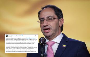 El encargado del proceso de empalme, José Manuel Restrepo, aseguró que no se trata de “oponerse a las vías terciarias”, sino de evitar que decisiones billonarias se tomen al final del mandato de este Gobierno. Foto: Colprensa/Redes sociales