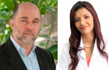 Mauricio Alviar y Marta Cecilia Orrego son los primeros secretarios que anuncia el gobernador electo de Antioquia. FOTO: CORTESÍA