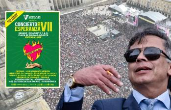 Este sábado, en la plaza de Bolívar, será la nueva edición del Concierto de la Esperanza. FOTOS: @HOLLMANMORRIS y Colprensa