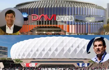 Davivienda, que lidera Javier Suárez, apuesta por el nuevo Daviarena en Sabaneta; mientras Grupo Aval, que lidera Luis Carlos Sarmiento Gutiérrez, transformará El Campín en Bogotá. FOTO CORTESÍA