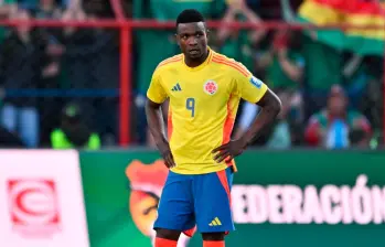 Jhon Córdoba, de 32 años, ha anotado 4 goles en 16 partidos con la Selección de mayores. FOTO AFP