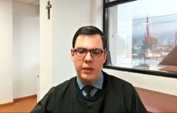 José Alejandro Hofmann, juez 37 Penal Municipal con Función de Control de Garantías de Bogotá. FOTO: CAPTURA DE PANTALLA