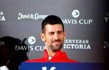 Novak Djokovic tiene el objetivo de ganar la Copa David en este final temporada. FOTO AFP