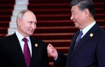 Valdimir Putin y Xi Jinping sostendrán una reunión formal este miércoles 18 de octubre. FOTO AFP 