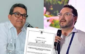 Los $25 billones de ahorro pensional desataron un pulso entre Jaime Dussán, presidente de Colpensiones, y Andrés Velasco, presidente de Asofondos. FOTOS CORTESÍA