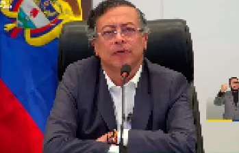 El presidente Petro hizo una alocución después de las once de la noche, cuando ya la audiencia televisiva era escasa. IMAGEN TOMADA DE VIDEO
