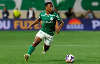 Jhon Arias suma 90 minutos con Palmeiras en cuatro partidos en los que ha ingresado al campo. FOTO TOMADA X@Palmeiras