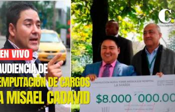 Audiencia de legalización de captura de Misael Cadavid. FOTO: EL COLOMBIANO