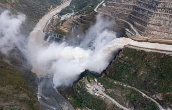 En abril de 2018, EPM reportó la contingencia en la construcción del proyecto Hidroituango. FOTO Manuel Saldarriaga