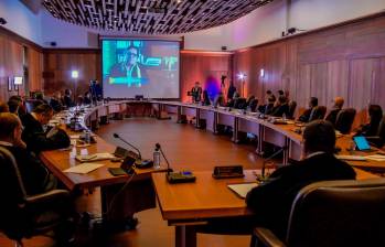 La Corte Suprema de Justicia sesionará para votar sobre la terna enviada por el presidente Gustavo Petro. El centro de Bogotá está blindado por orden del Consejo de Estado. FOTO Corte Suprema