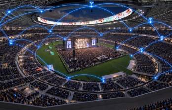Además de la bandeja, que permitirá pasar de 42.000 a 60.000 asistentes de capacidad máxima, el estadio tendrá una cubierta que se iluminará (como en el Allianz Arena, de Múnich, Alemania) con los colores del equipo que juegue de local: verde si es Atlético Nacional y rojo si es el Medellín. Imagen: Cortesía