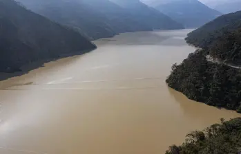 Aspecto del embalse de Hidroituango. FOTO: Manuel Saldarriaga Quintero