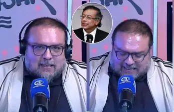 Iván Gallo, en vivo, le leyó una carta al presidente Gustavo Petro. Foto: Redes sociales/Colprensa