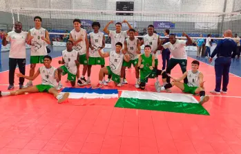 Antioquia viene acaba de ser campeón de los Juegos Intercolegiados. En voleibol masculino mostró superioridad. FOTO CORTESÍA