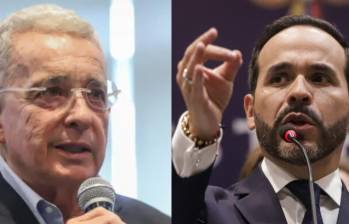 Ambos líderes de sus respectivos sectores políticos, Álvaro Uribe (Centro Democrático) y Abelardo de la Espriella (Defensores de la Patria), buscan consolidar el voto de la derecha. Los resultados de la primera vuelta presidencial muestran la ventaja electoral para el hoy presidente electo. Foto: Colprensa